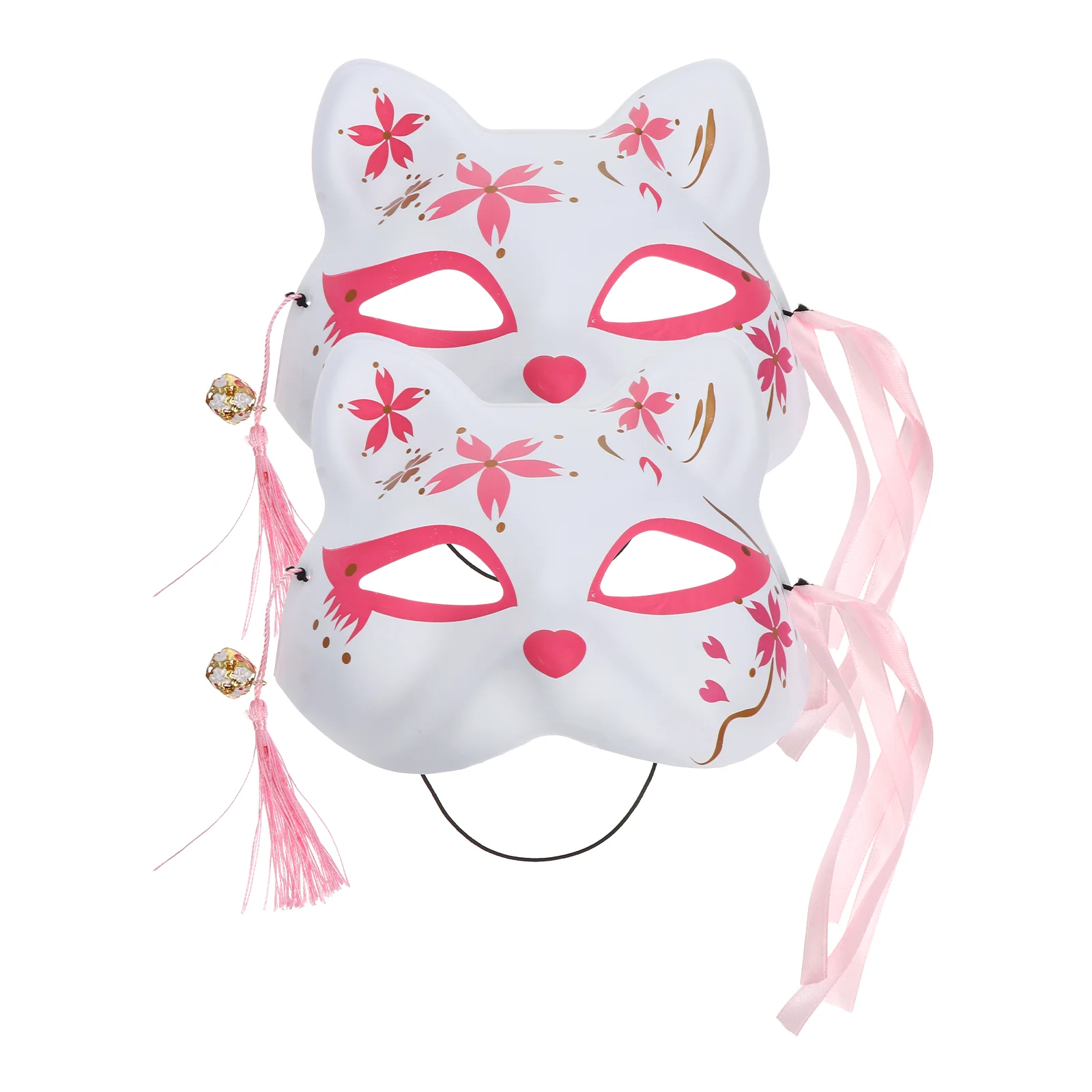 

2 Pcs Fox Mask Craft Masks to Decorate Make up Masquerade Prop Rosy Cosplay Costume Child