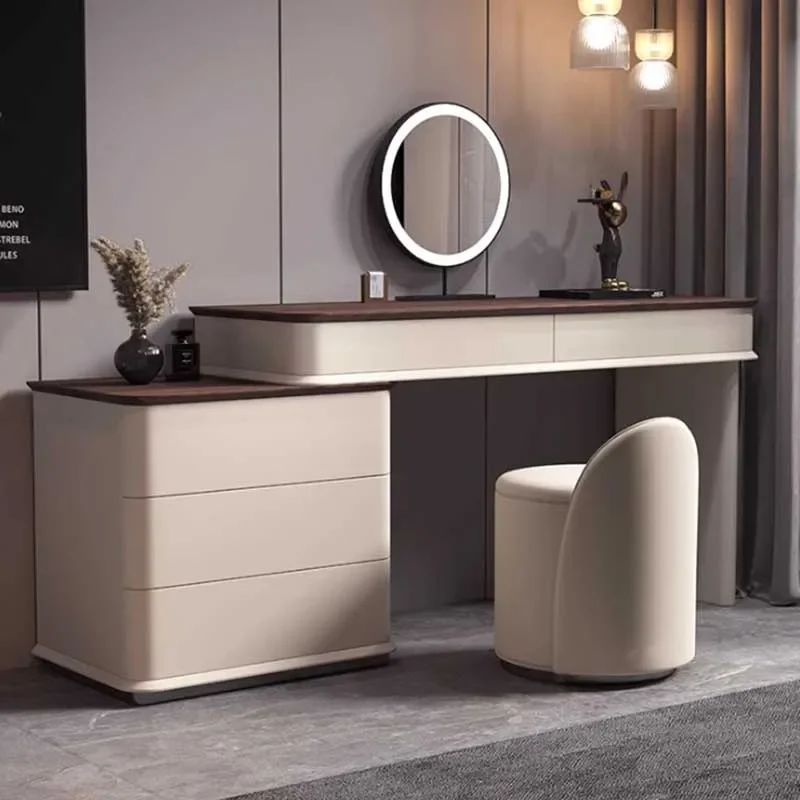 

Dressing Table Dresser Bedroom Modern Natural Make Up Table Dressers Drawers Lighted Mirror Tocador De Maquillaje Home Furniture