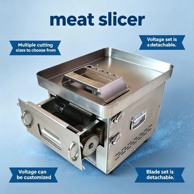 High Quality Commercial Stainless Steel Meat Cutting Machine Meat Slicer Meat Shred Dice Machine