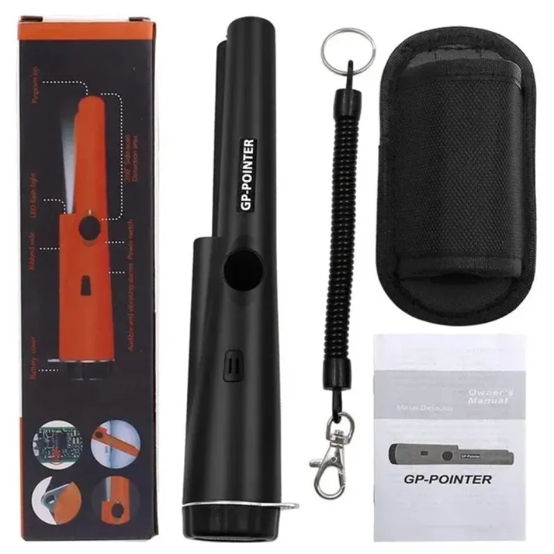 New 2024 Handheld Metal Detector GP Pointer Precise Positioning Treasure Hunt Waterproof Locator Pole LED Light