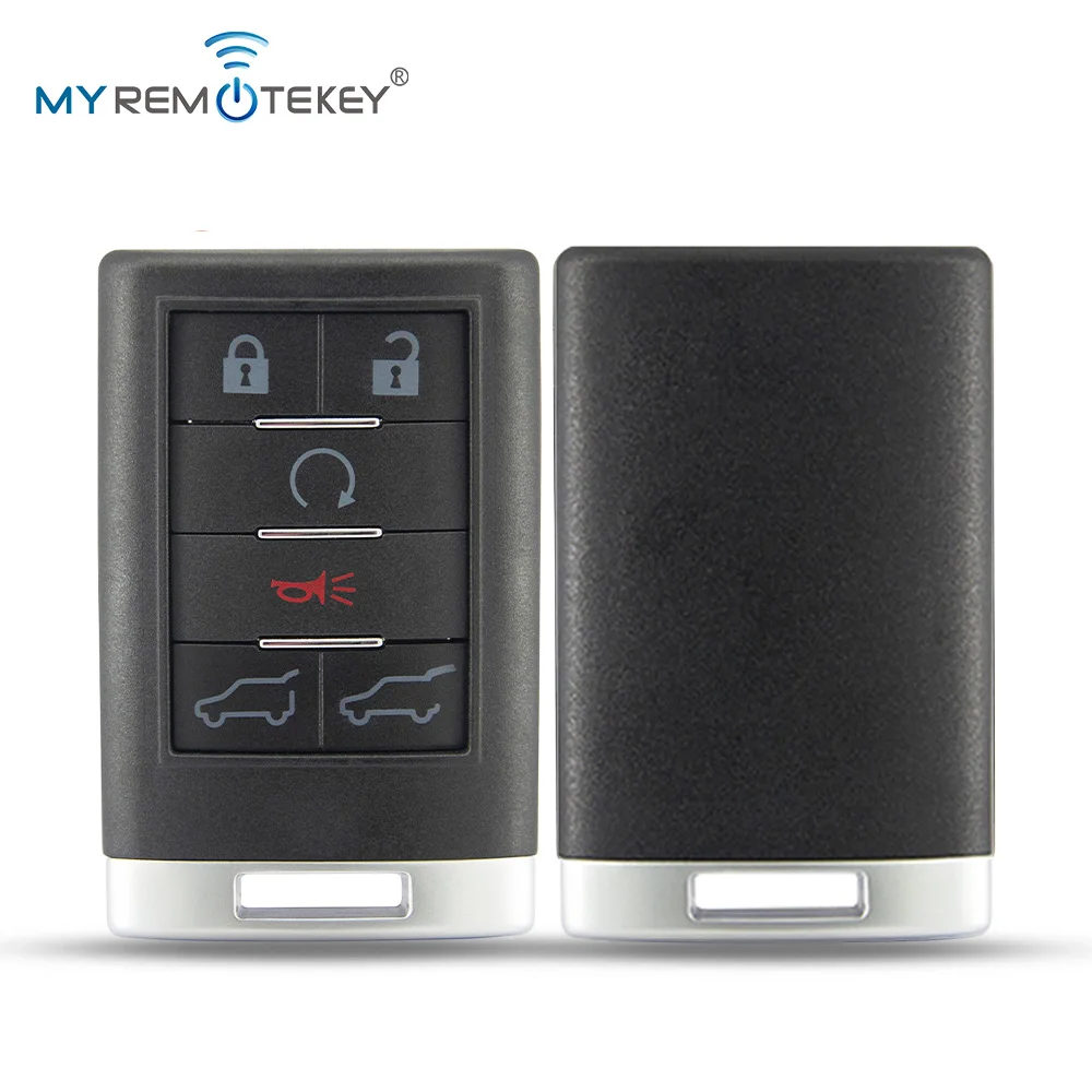 REMTEKEY FCC OUC6000066 حافظة مفتاح بعيد فوب 6 أزرار لكاديلاك CTS DTS STS Escalade 2008 2009 2010