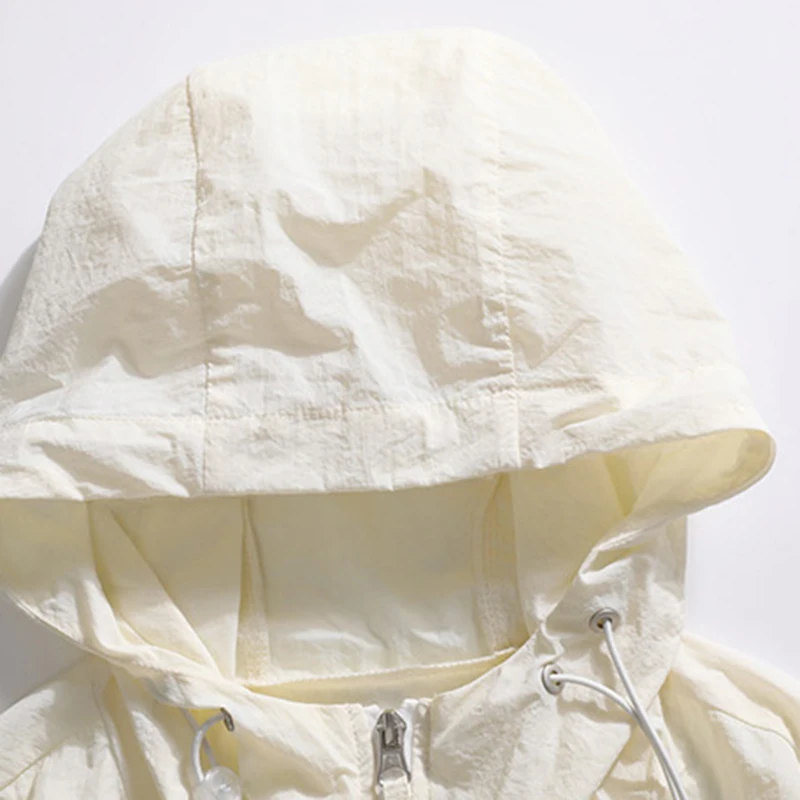 جاكيت رجالي واقي من الشمس مقاوم للماء ، ملابس سريعة الجفاف ، قسم رفيع ، سحاب ، كاجوال ، فضفاض ، موضة ، الربيع ، الصيف ، جديد #5