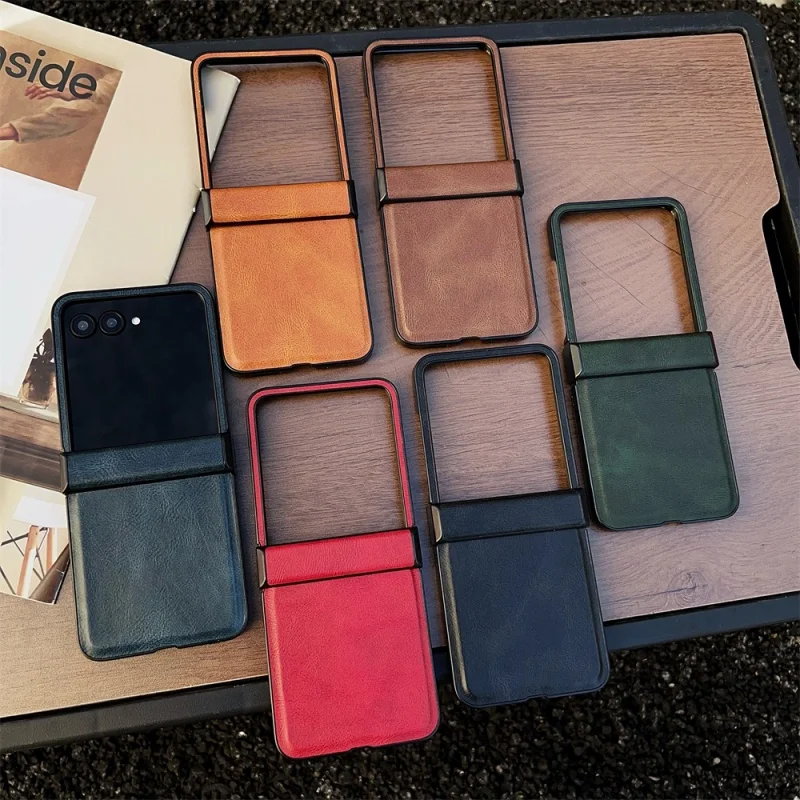 

Роскошный кожаный складной чехол для телефона Motorola moto razr 50 60 Ultra 50ultra 60Pro, деловой продвинутый складной флип-чехол с 3D-моделью