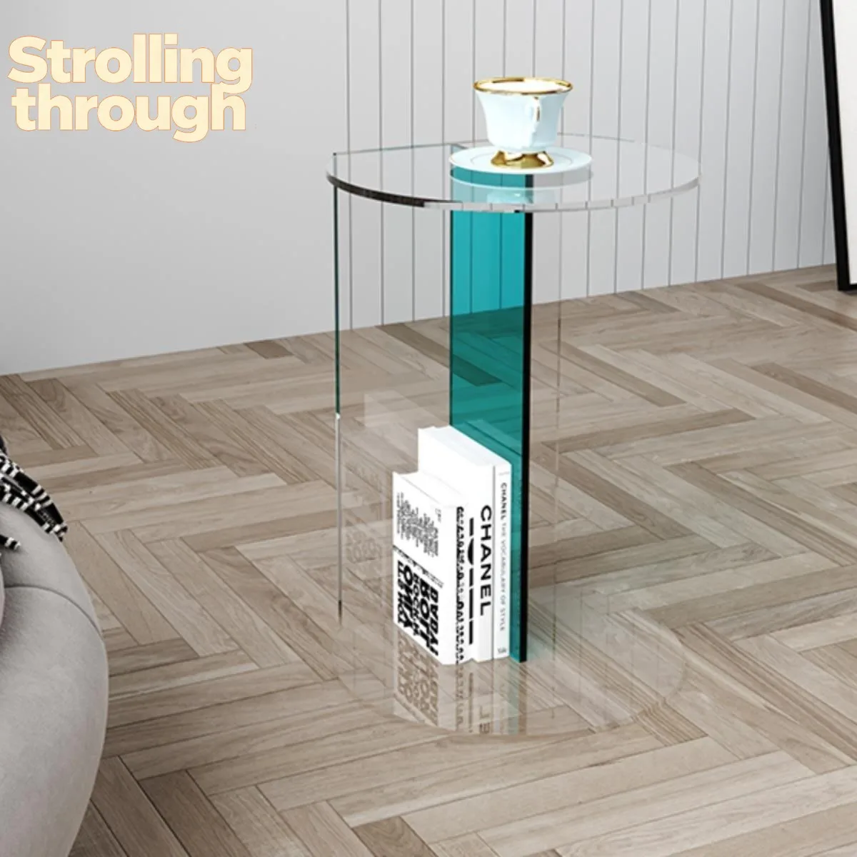 

Скандинавский акриловый приставной столик класса люкс, угловой столик для гостиной, нестандартный маленький кофейный столик, столик для эркера