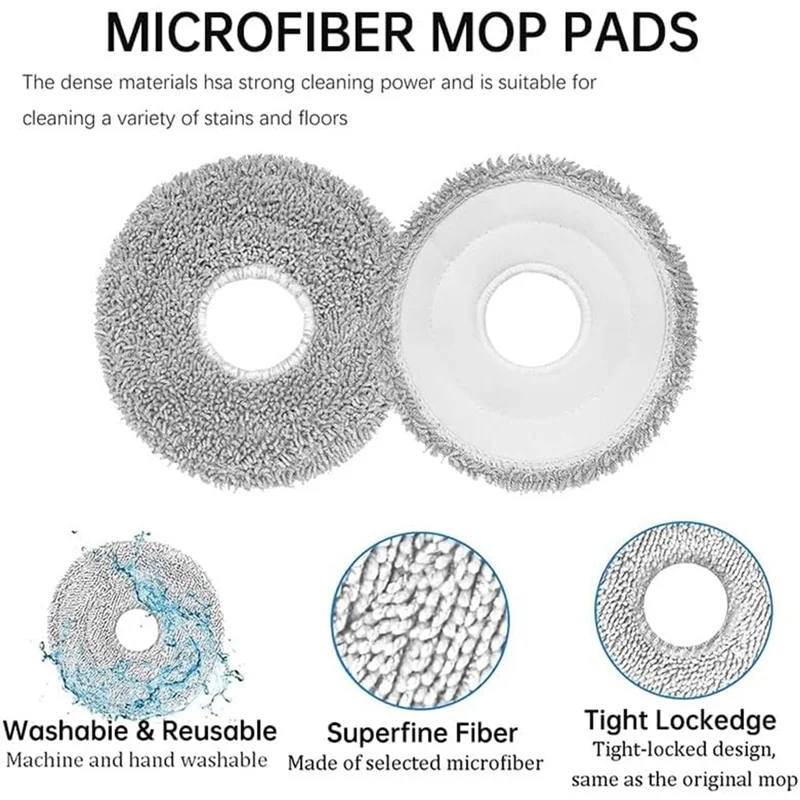B99A-Replacement Parts For Dreame X40 Ultra / X30 Ultra /L40 Ultra / L10s Pro Ultra / L10s Ultra Robot Vacuum Cleaner Mop Bags