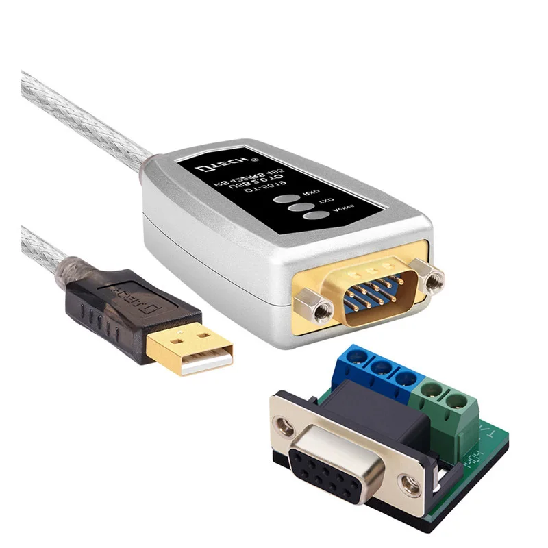 

DTECH 1 порт 2,0 USB последовательный кабель USB в RS-232/422/485 преобразователь Db9 кабель 5 м