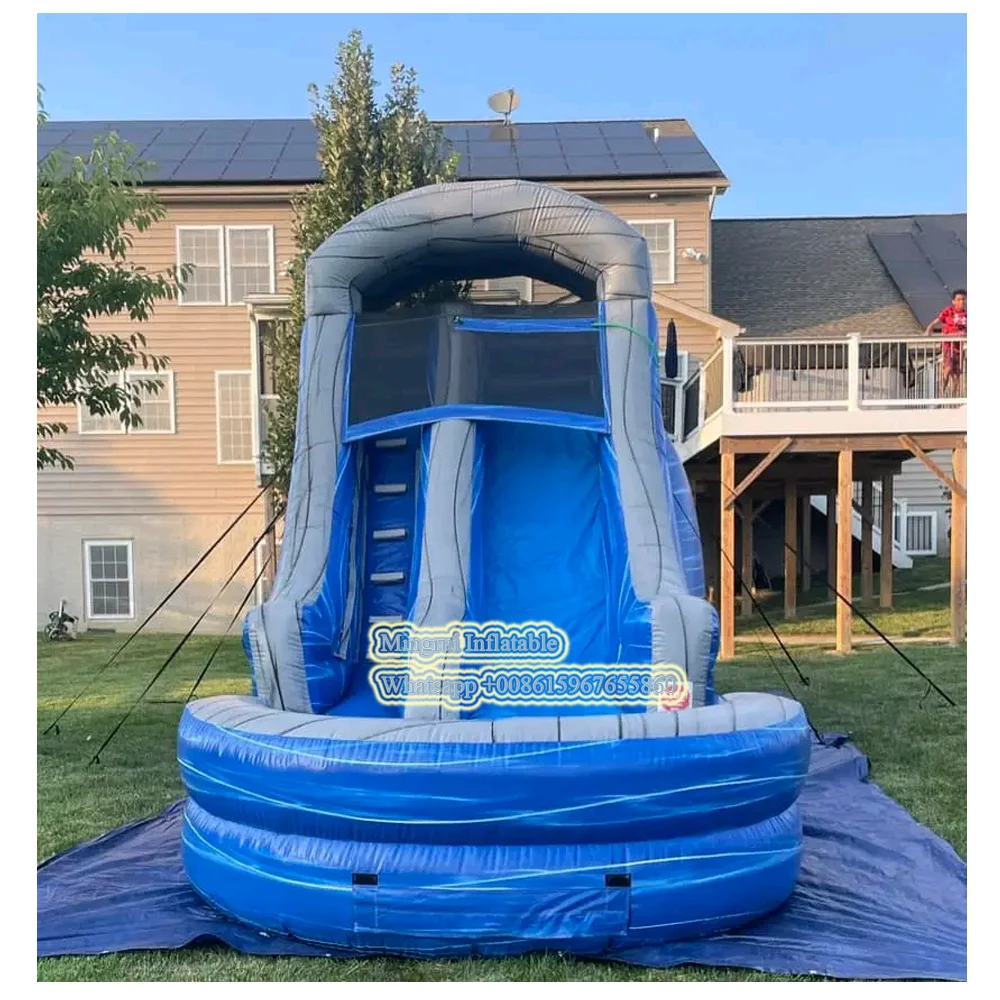 Children water park equipment inflatable water slide inflatable pool slide