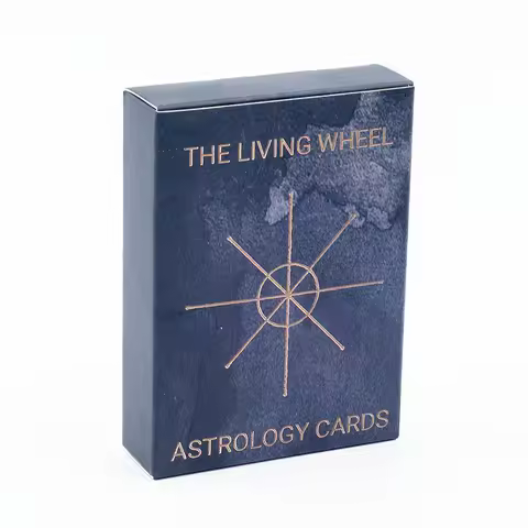 8.8*6.3cm The Living Wheel Astrology Cards A 55-Card Deck Tabletop Cards For Parties Precognition &amp; Divinatio Board Playing Game
