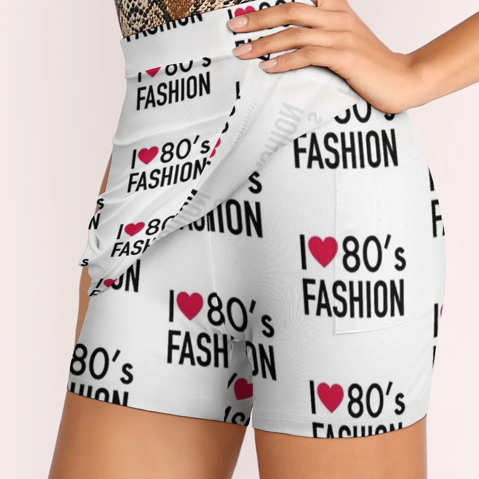 I Love 80S Fashion Skirts Woman Fashion 2022 Pant Skirt Mini Skirts Office Short Skirt I Love 80S Fashion I Love Love I Love