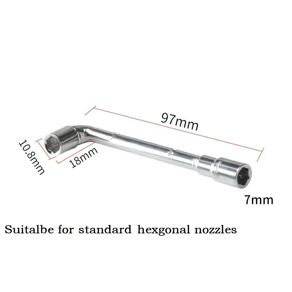 1Pc Hex L-shaped Socket Wrench 6/7mm Screw Nut Wrench Sleeve Tools For 3 MK8 Fasten Nozzle Repairing Hand Manual Tools