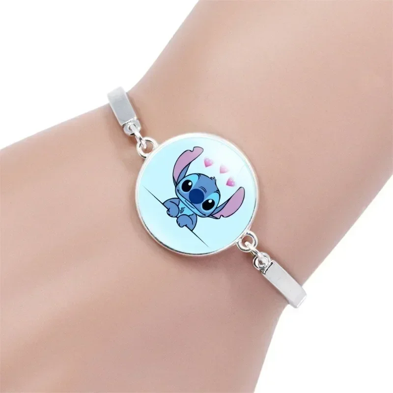 

Disney Stitch Bracelet Decoration Anime Action Figure Cute Toy Q Figural Jewelry Merchandise Decoration Children Birthday Gifts