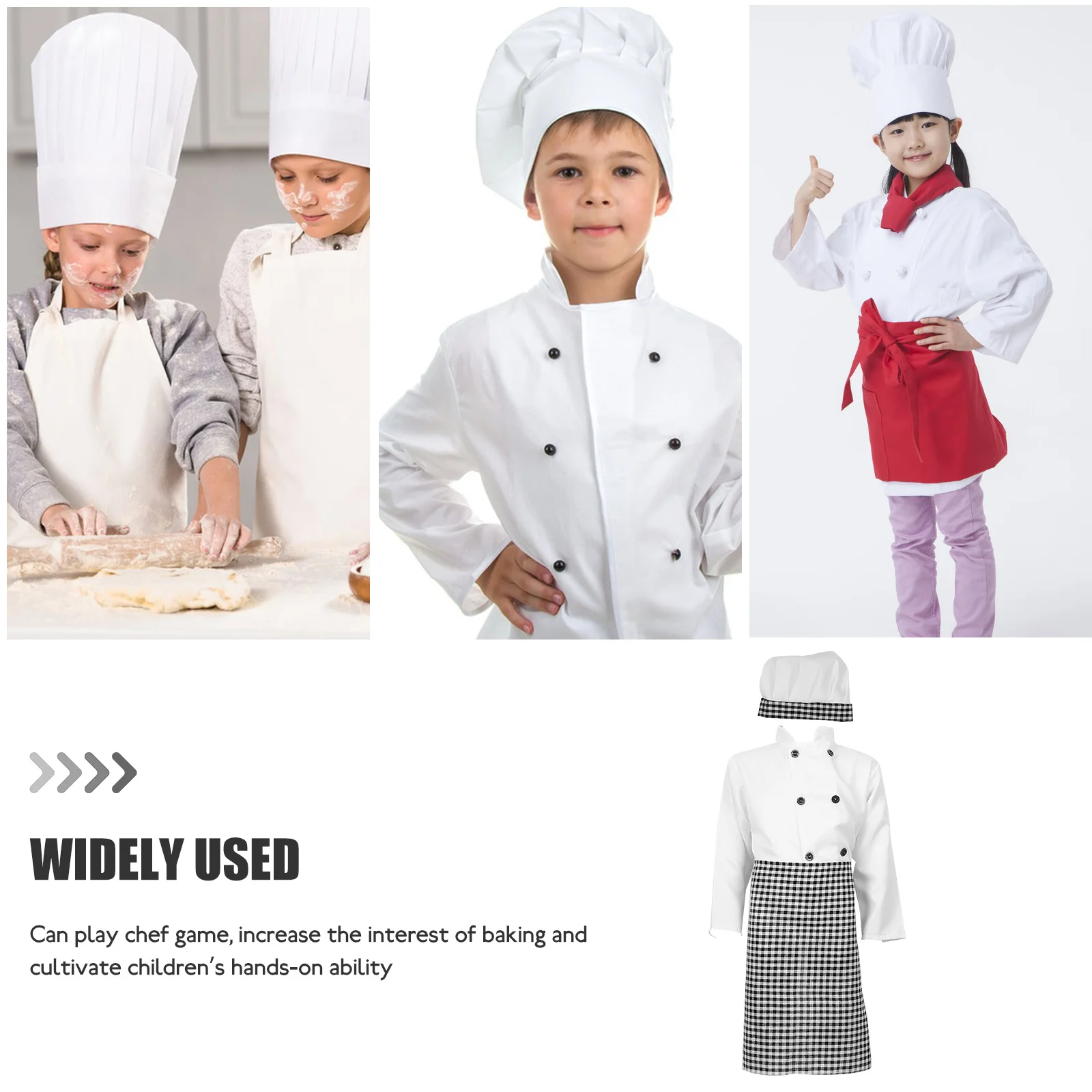 

Children Costume Kids Cooking Uniform Toddler Role Play Clothes Chef Clothes For Boys Girls Kitchen Game Costumes Children Chef