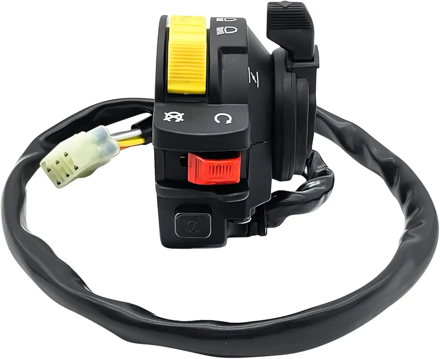 Interruptor de faro de arranque y parada del manillar izquierdo para Suzuki Eiger 400 0 Ozark 250Quadmaster 500LT-A LT-F LT-Z 37400-27H00 37400-09F02