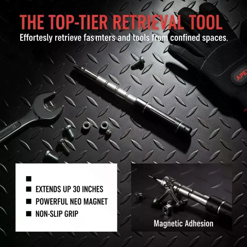 Extendable Magnetic Pick Up Grabber Pen Handheld Hard Reach Portable Gadget Tool