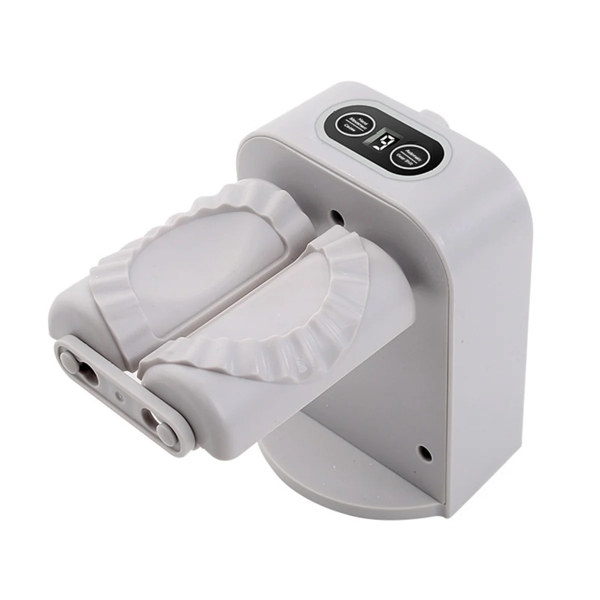 Dumpling Maker, Empanada Maker Press, Automatic Electric Dumpling Machine, Dumpling Skin Pressing Machine Gray-White