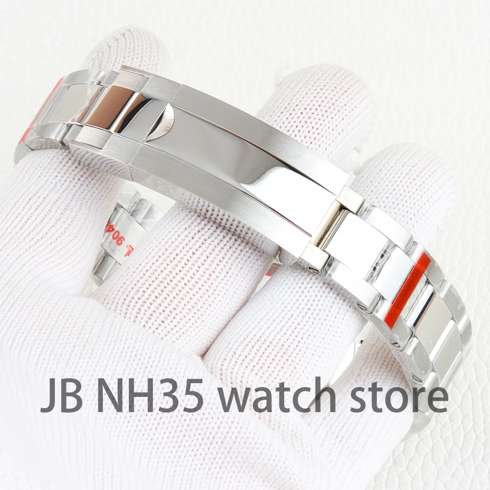 40mm Watch Case NH35 Stainless Steel Sapphire Glass Fit Submariner NH35 NH36 Movement 28.5mm Dial Polish Oyster /Jubilee Strap