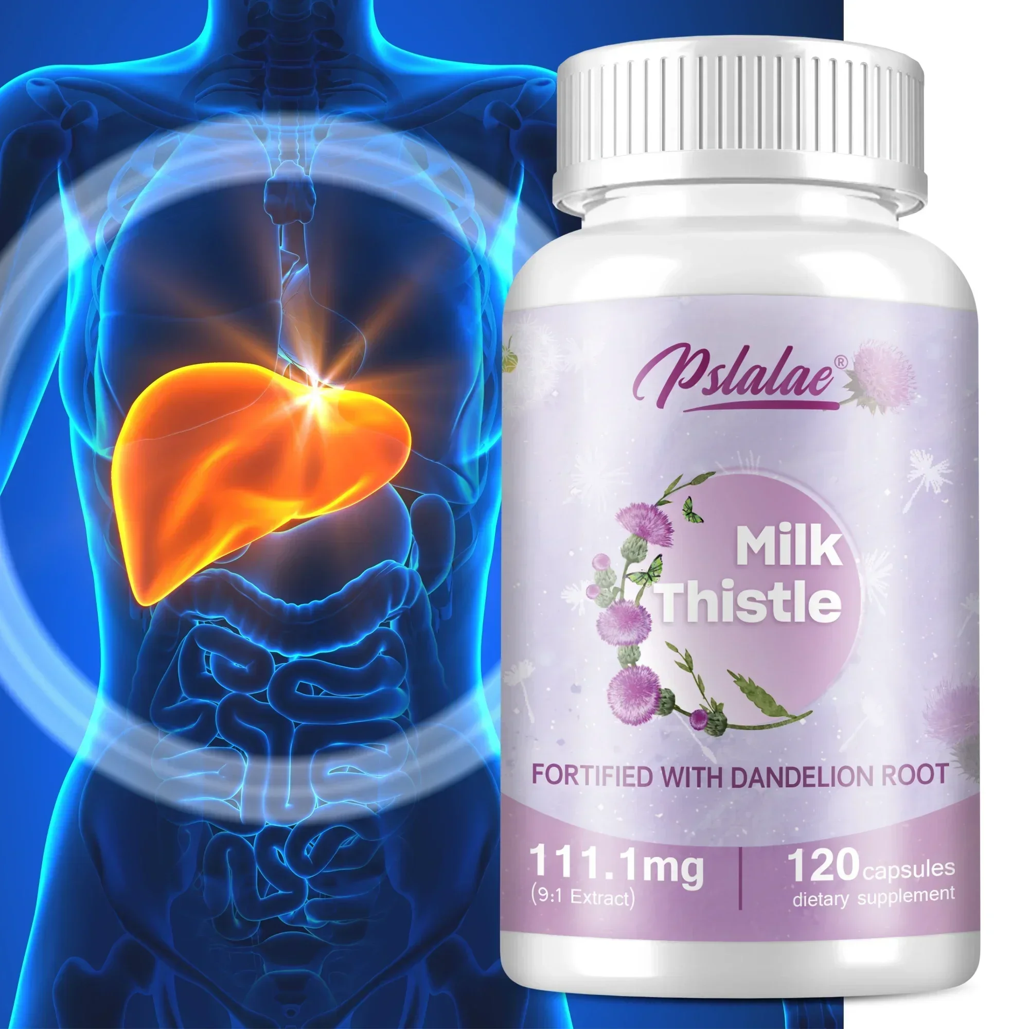 

Milk Thistle - Liver Cleansing and Detoxification, Antioxidant, Liver Function Support