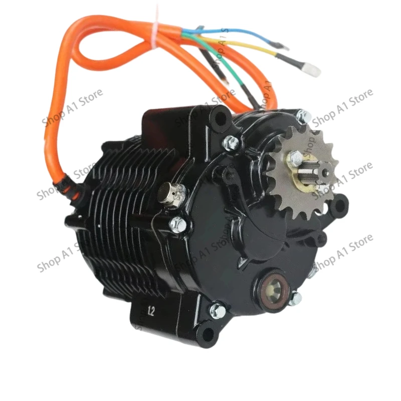 Electric vehicle electric motorcycle off-road vehicle high power, mid-mounted gear motor modified YM-120, 1500w 2000w