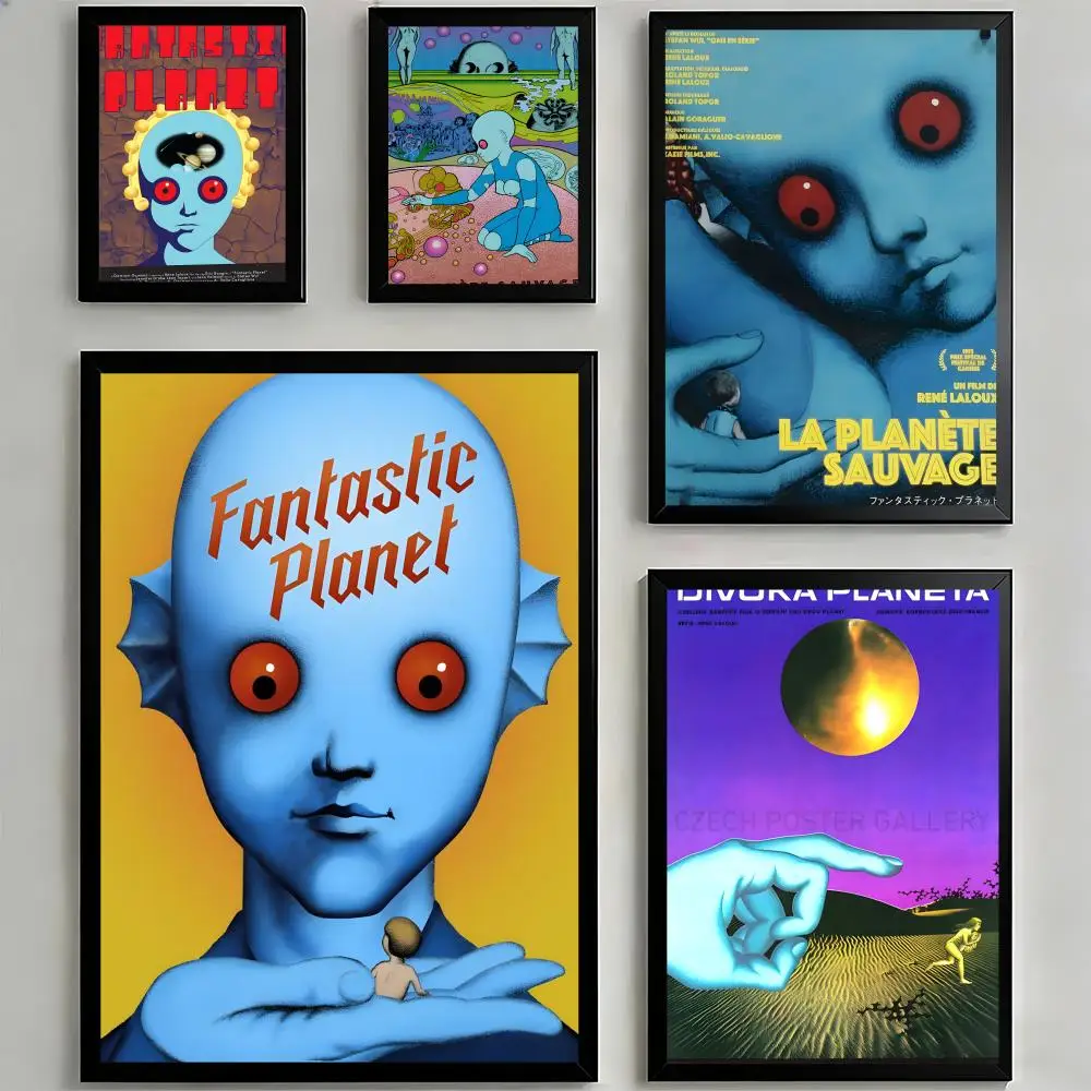 Poster Sticky HD Quality Wall Art Retro  For Home Room Wall Decor F-Fantastic PlanetS