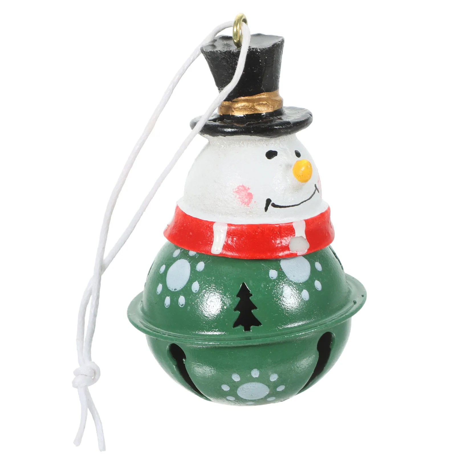 

Christmas Tree Ornaments Large Santa Bell Hand Painted Decor Holiday Doors Windows Walls Xmas Festive Pendants