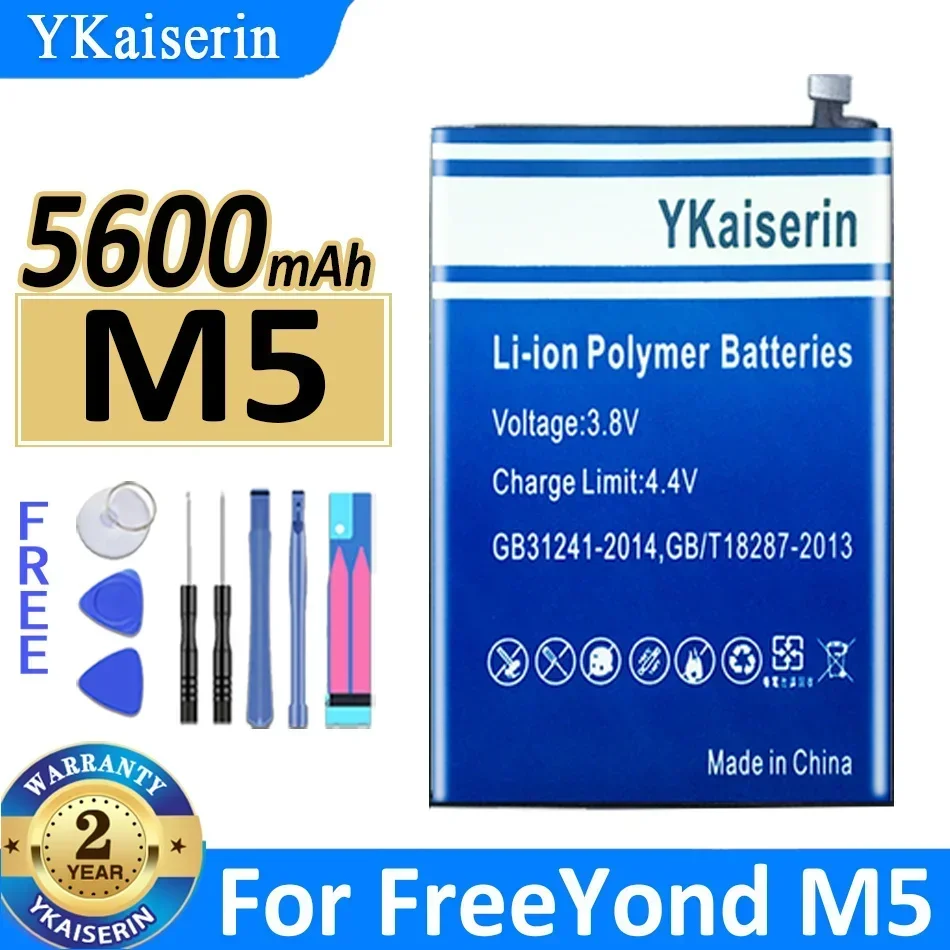 YKaiserin Battery M 5 5600mAh For FreeYond M5 Bateria