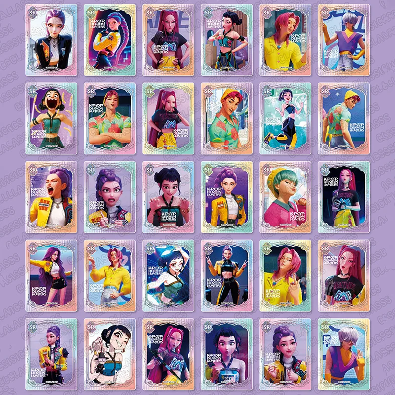 Juego de tarjetas coleccionables premium KPop Demon Hunters, para fanáticos de anime y coleccionistas de tarjetas Regalos y premios festivos