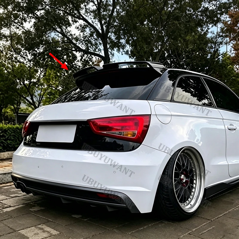 For Audi A1 R18 2-DOORS Rear Trunk Lip Carbon Fiber Wing Spoiler Car Styling Original Factory 2010-2014