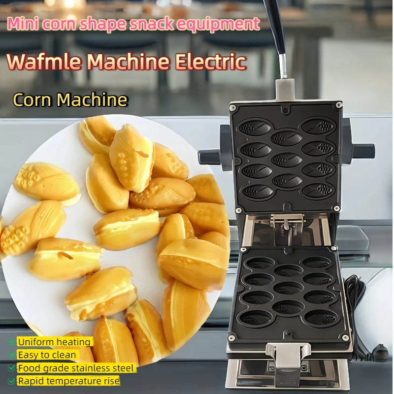 

Electric Corn Burning Machine Snack Equipment Waffle Maker Professional Corn Pancake Machine Commercial High Heating Rate 2000W