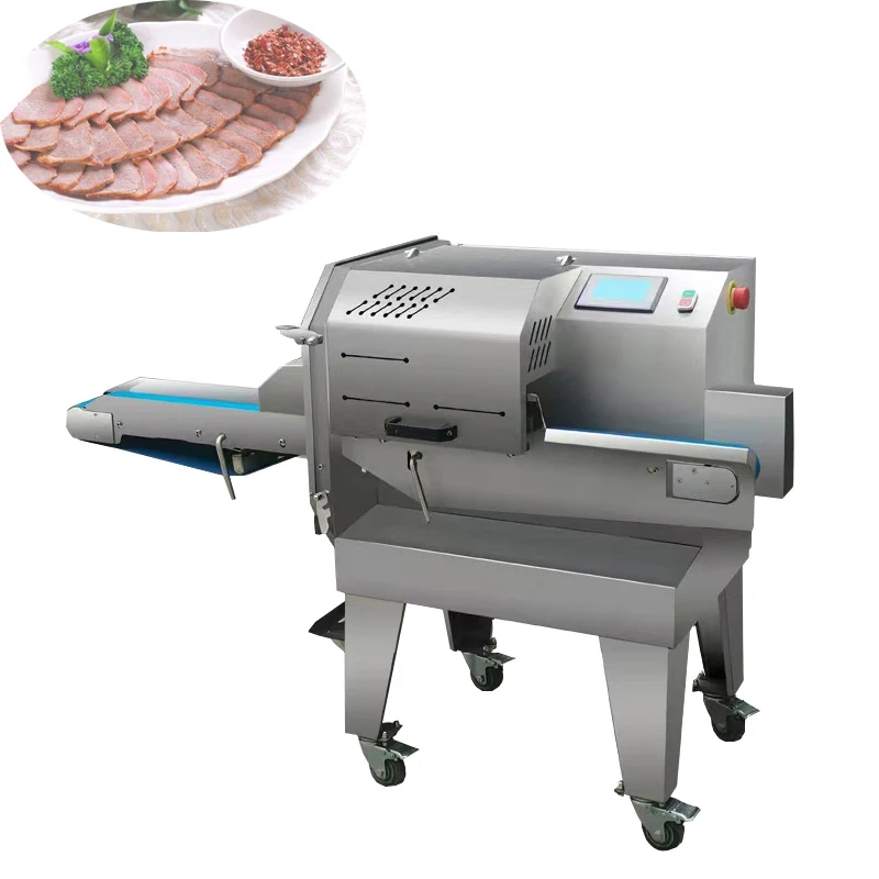 Full-automatic Cooked Meat Slicing Machine Conveying Cooked Food Marinated Beef Slicer