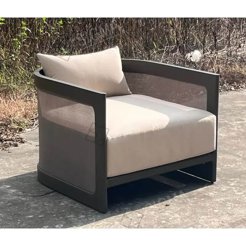 for High Quality Outdoor Garden Sofa Set Metal Aluminum Lounge Set Patio Furniture Garden Sofa Sets