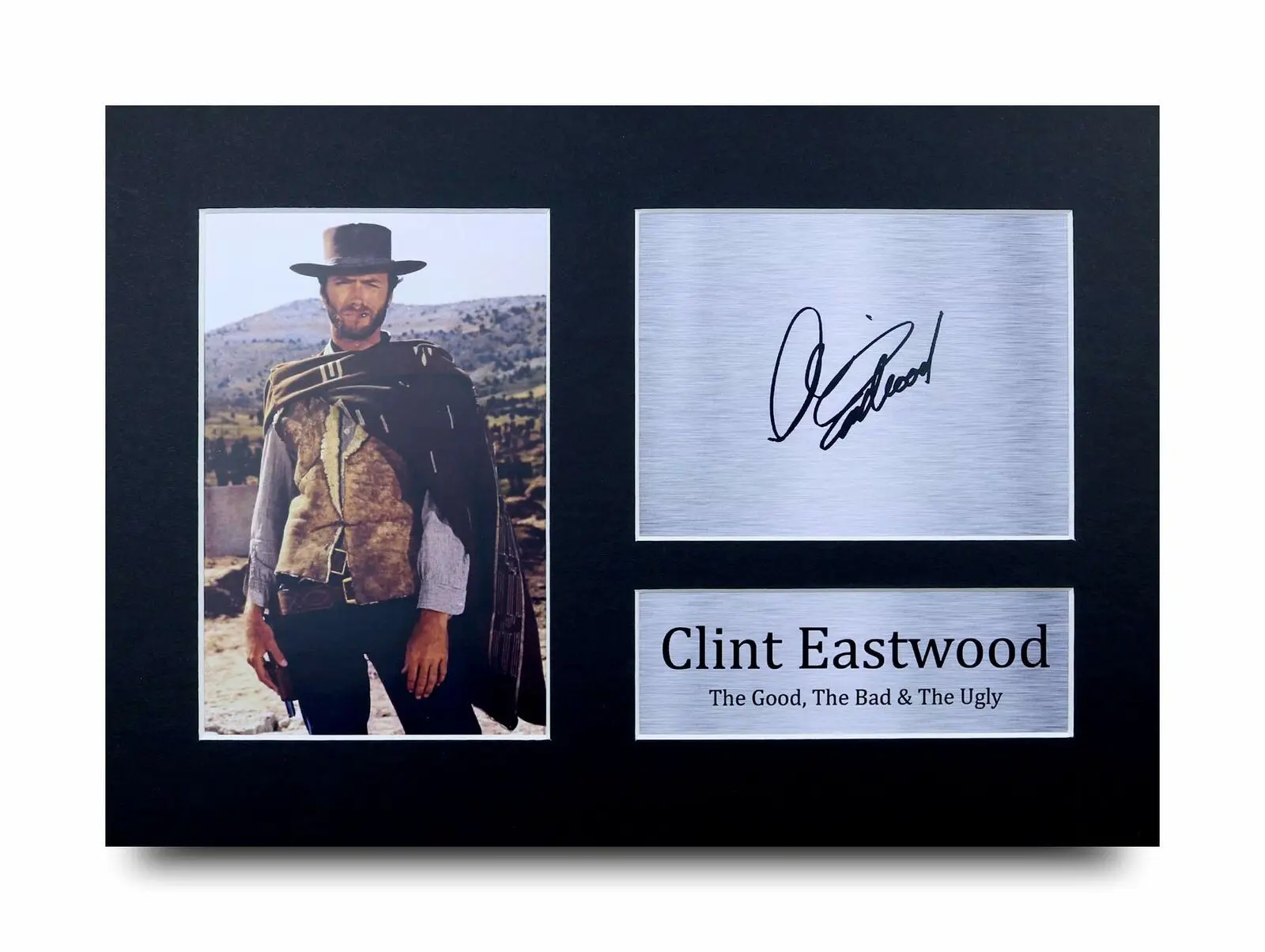 

Clint Eastwood SIGNED Movie, Art Film Print Canvas Poster, Home Wall Decor