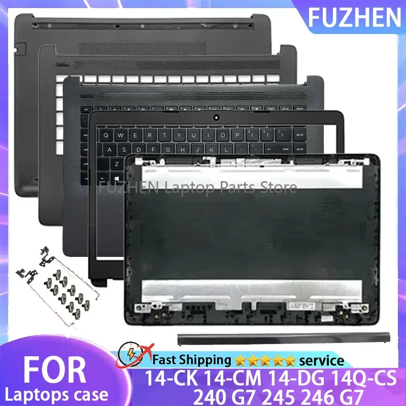 

New For HP 14-CK 14-CM 14-DG 14Q-CS 240 G7 245 246 G7 Laptop LCD Rear Cover/Front Frame/Palm Pad Keyboard/Bottom Cover/hinges