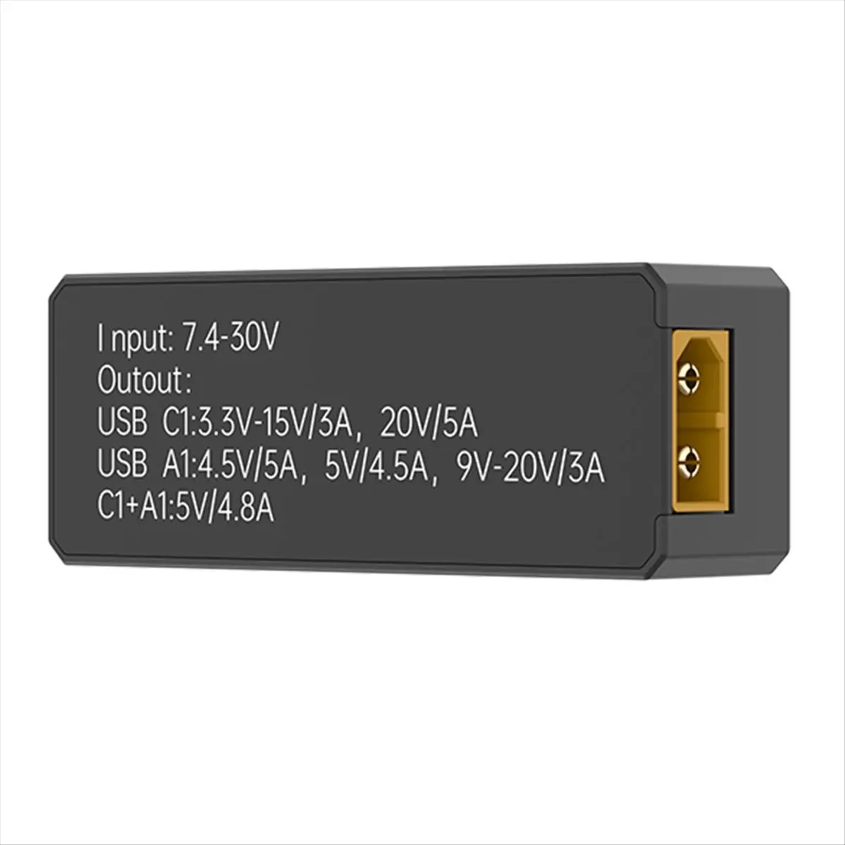【♮•▲Today-Only!】 PD100W Adapter with TFT Color Screen Multi-Protocol Fast Charging Support Type-C/USB Portable Converter Adapter