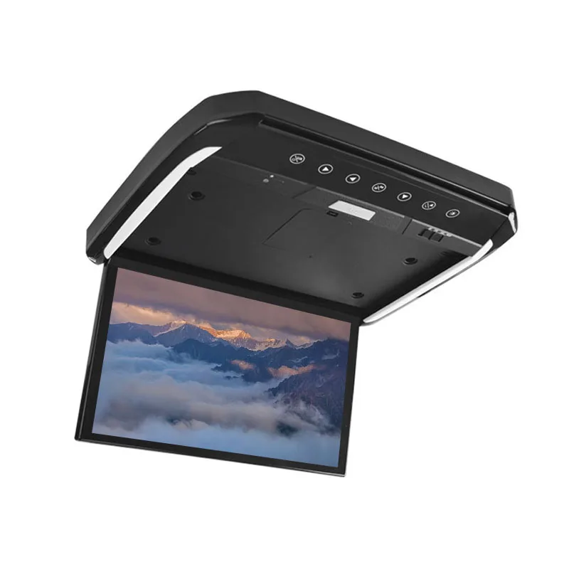 Car Roof Screen Android 2+16GB 15.6 inch 1920*1080p Flip Down Car Roof Mount TV Monitor with WIFI Mirror link