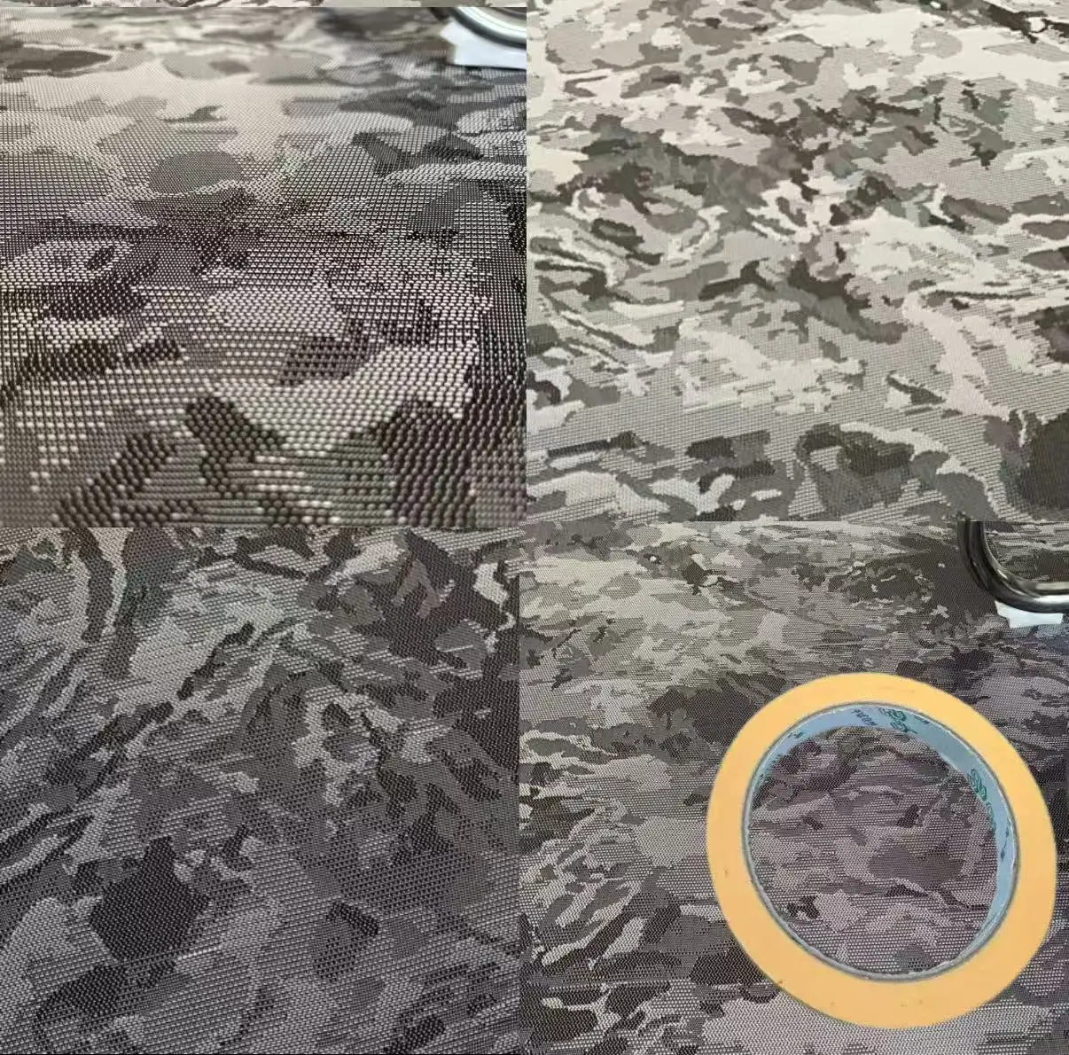 3K240gsm Camouflage Pattern Carbon Fiber and Glass Fiber Blended Fabric, with a Width of 100cm, Suitable for DIY Crafts