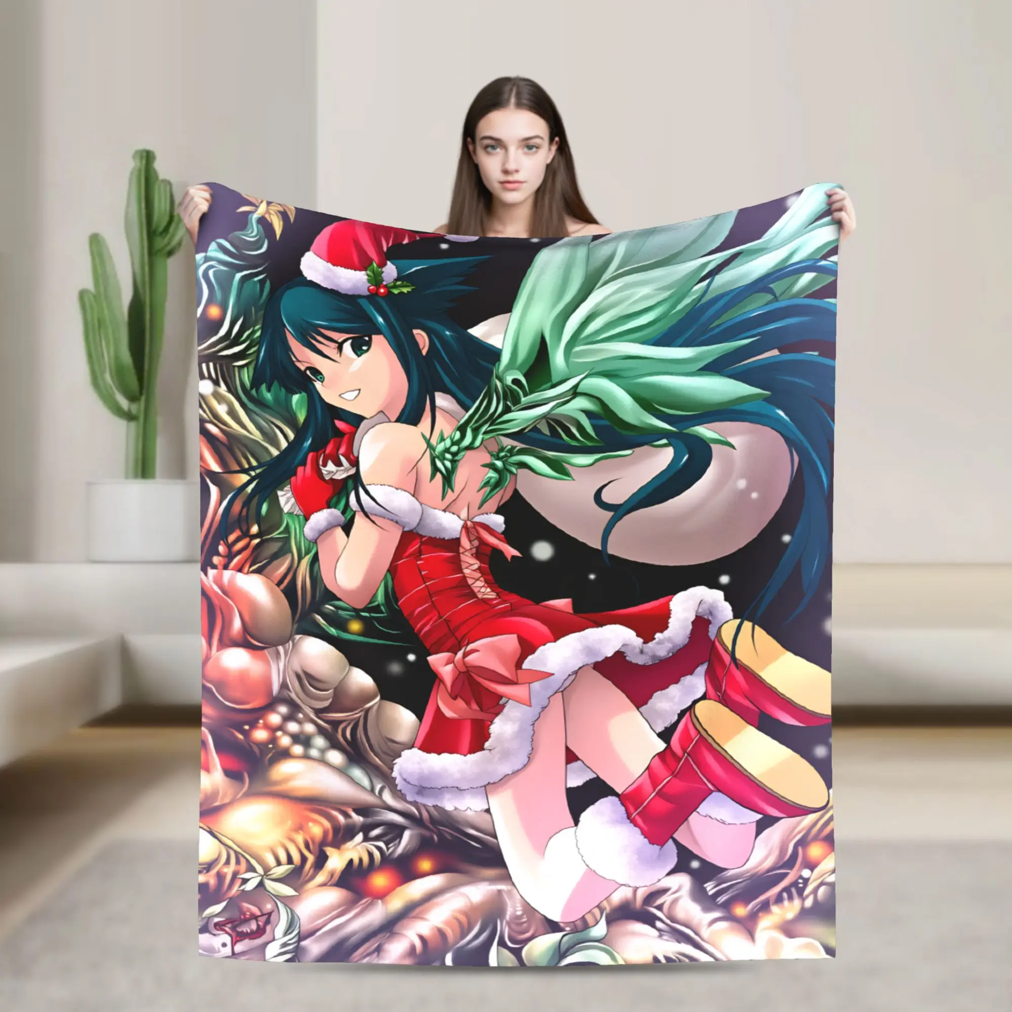 Saya no uta-Manta de felpa para niños, manta de franela para sala de estar, colcha de calidad personalizada muy cálida