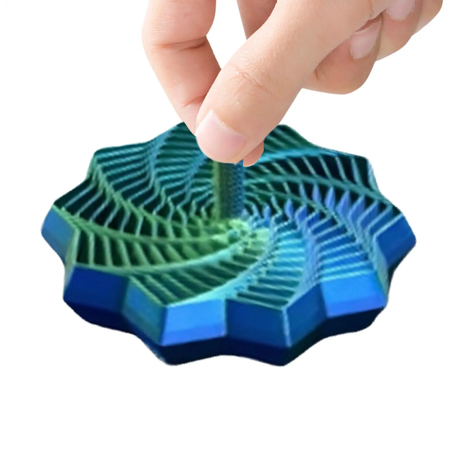 3D Impresso Expanso Sensorial Fidget Star Alças de fácil aderência Girando Espiral Hexágono Spinner para o estresse