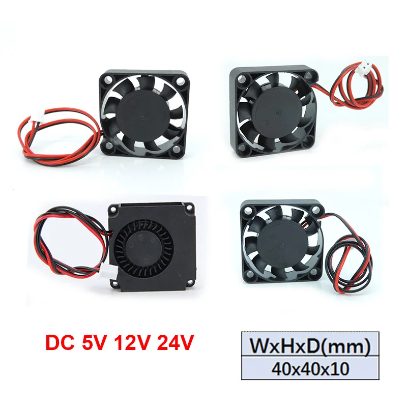 

3D Printer Cooling Fan,4010 Blower 40X40 X 10mm Hydraulic Bearing Brushless DC 12v 24v Cooling Fans for 3D Printer A7