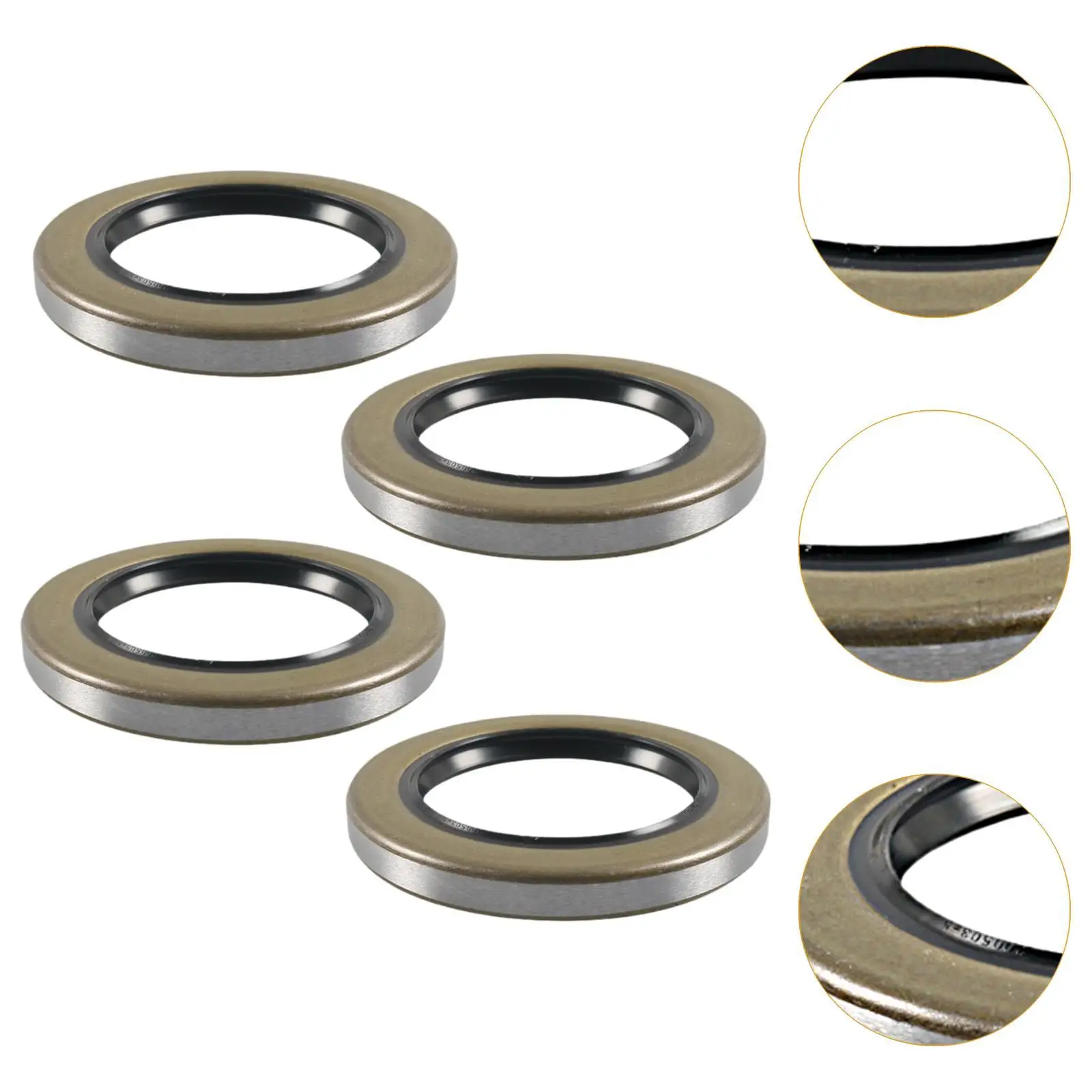 4Pcs Double Lip Grease Seals Replace 01003600 Accessory for RV Boat Trailer