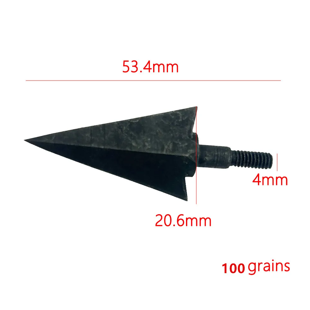 3pcs Arrow Heads 100gn- 160gn Arrows Tips Broadheads For Compound / Recurve Bow Crossbows Hunting Arrow Broadheads Accessories