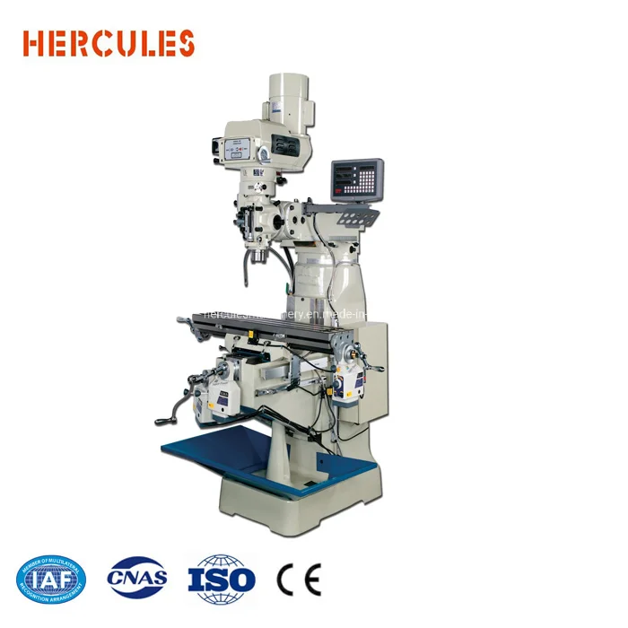 Fresadora CNC de torreta vertical Bridgeport M3V con husillo de Taiwán para corte y fresado
