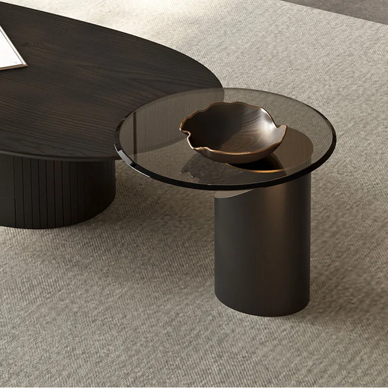 Low Table Middle Small Night Service Bedside Tables Simple Corner Round Height Adjustable Desk Dining Wooden Hospitality Center