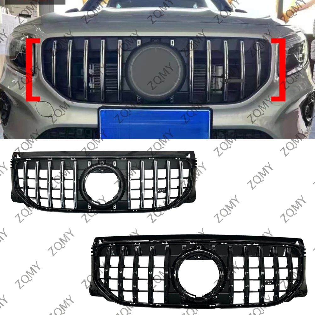 

Car Front Bumper Grille Centre Panel Styling Upper Grill For Mercedes-Benz GLB-Class X247 W247 2024 2025+ GLB200 GLB220+