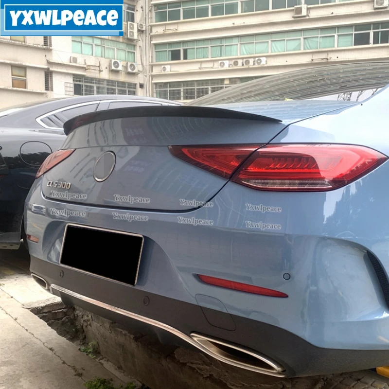 For Mercedes CLS C257 CLS220 260 300 350 400 CLS53 2018-2022 High Quality ABS Plastic AMG Style Rear Trunk Lip Spoiler