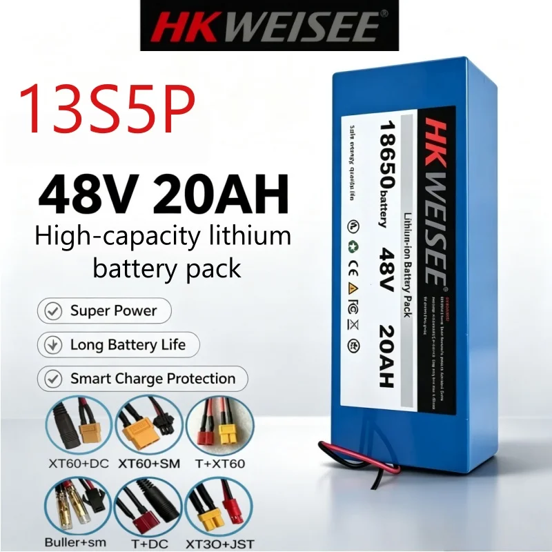48V 13S5P Long lasting battery life 18650 20AH Li-ion Battery Pack for electric scooters