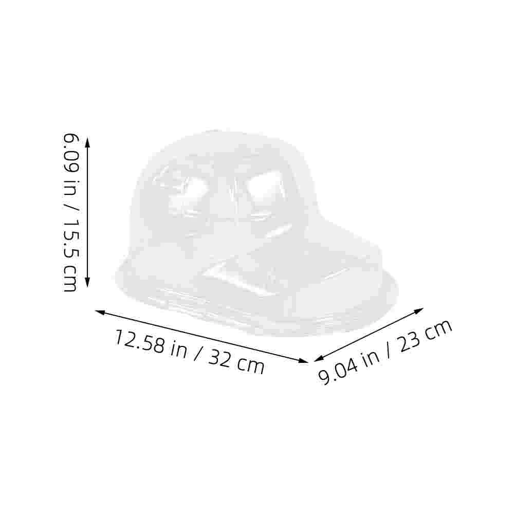 2 Sets Displaystandaard Opbergdisplayhouder Transparant Hoedendoos Vormer Hoeddrager Tafelkaprek