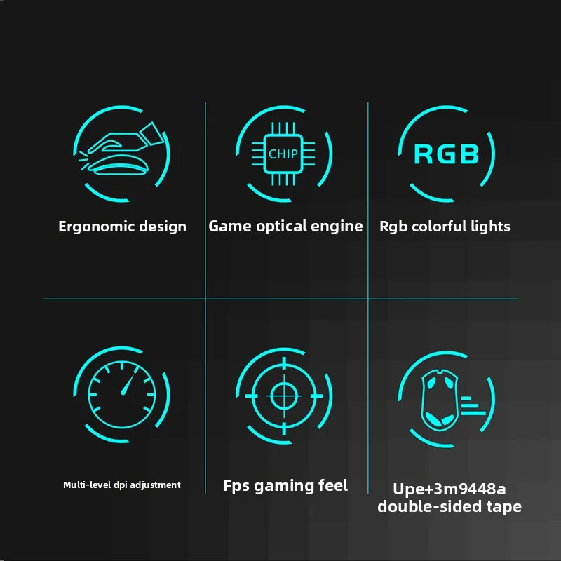 Wired Gaming Mouse for Cyber Cafe, RGB Rechargeable Ergonomic Mechanical Feel, Macro & Driver for PC Gamer LOL PUBG CF O