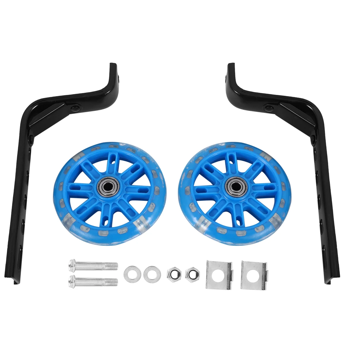 

AU-Kids Training Wheels for 20 Inch Bike Flash Bike Training Wheels Bicycle Training Wheels with Stabilizers Mounted