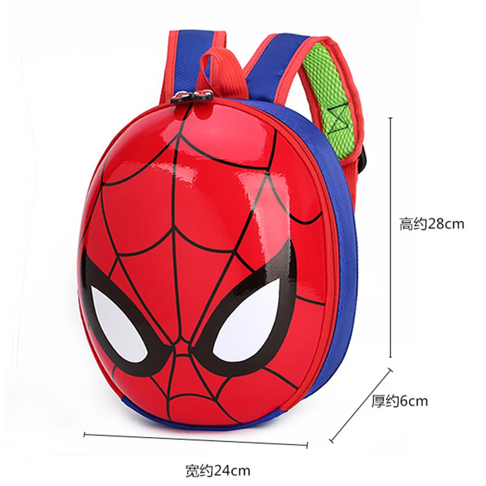 Marvel Backpack Spiderman Super Heroes Men's Backpack Children Boys Kindergarten Backpack Anime Cartoon 3D Stereo Boys Bag Kids