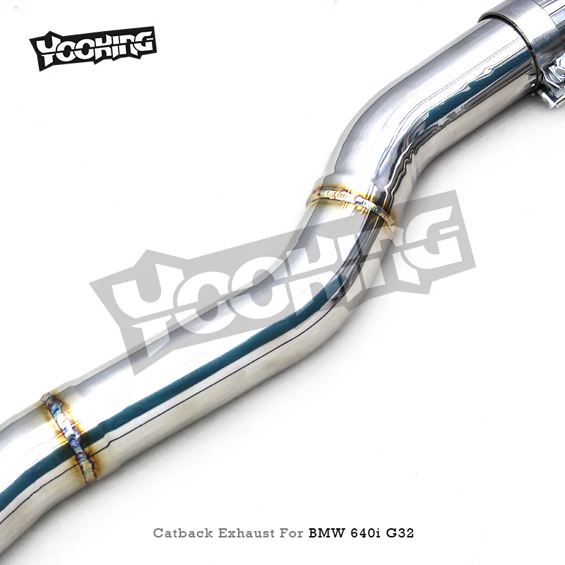 Stainless Steel Exhaust Pipe System For BMW 640/640i/640GT/GT G32 2018-2021Valvetronic Exhaust Pipe System